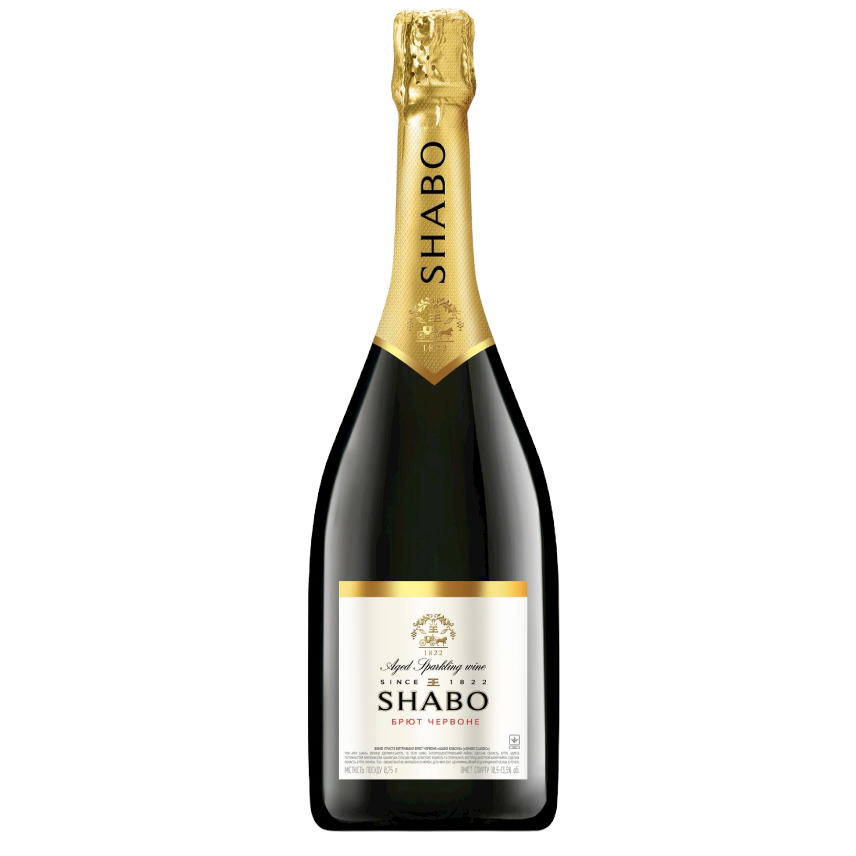 Вино игристое Shabo Classic, красное, брют, 10,5-13,5%, 0,75 л - фото 1