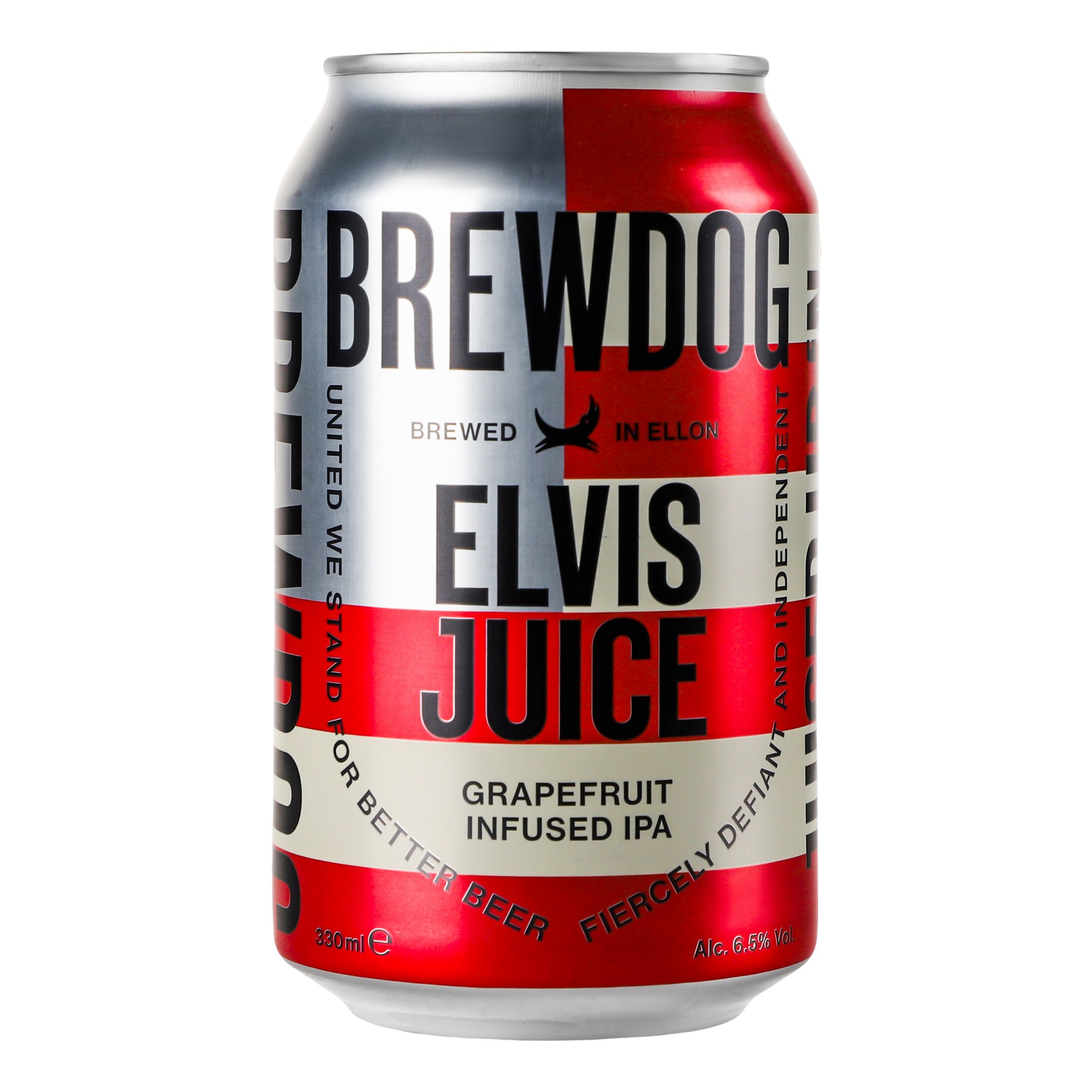 Пиво BrewDog Elvis Juice, янтарное, 5,1%, ж/б, 0,33 л (830455) - фото 1