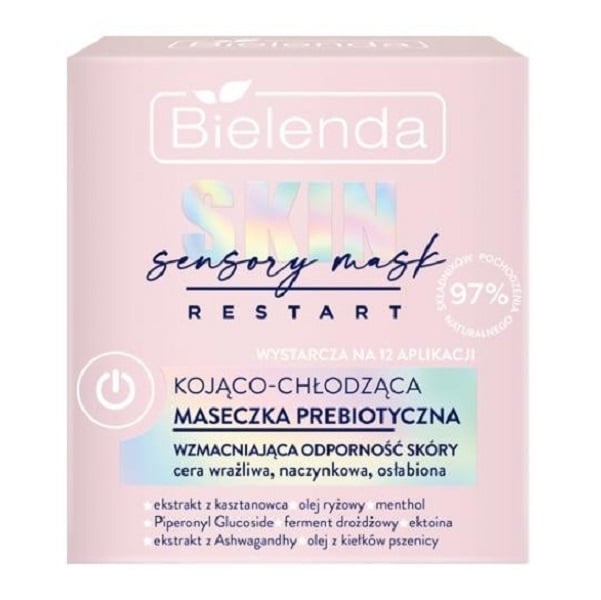 Маска для обличчя Bielenda Skin Restart Sensory Moisturizing Prebiotic Mask охолоджуюча, 50 мл - фото 1