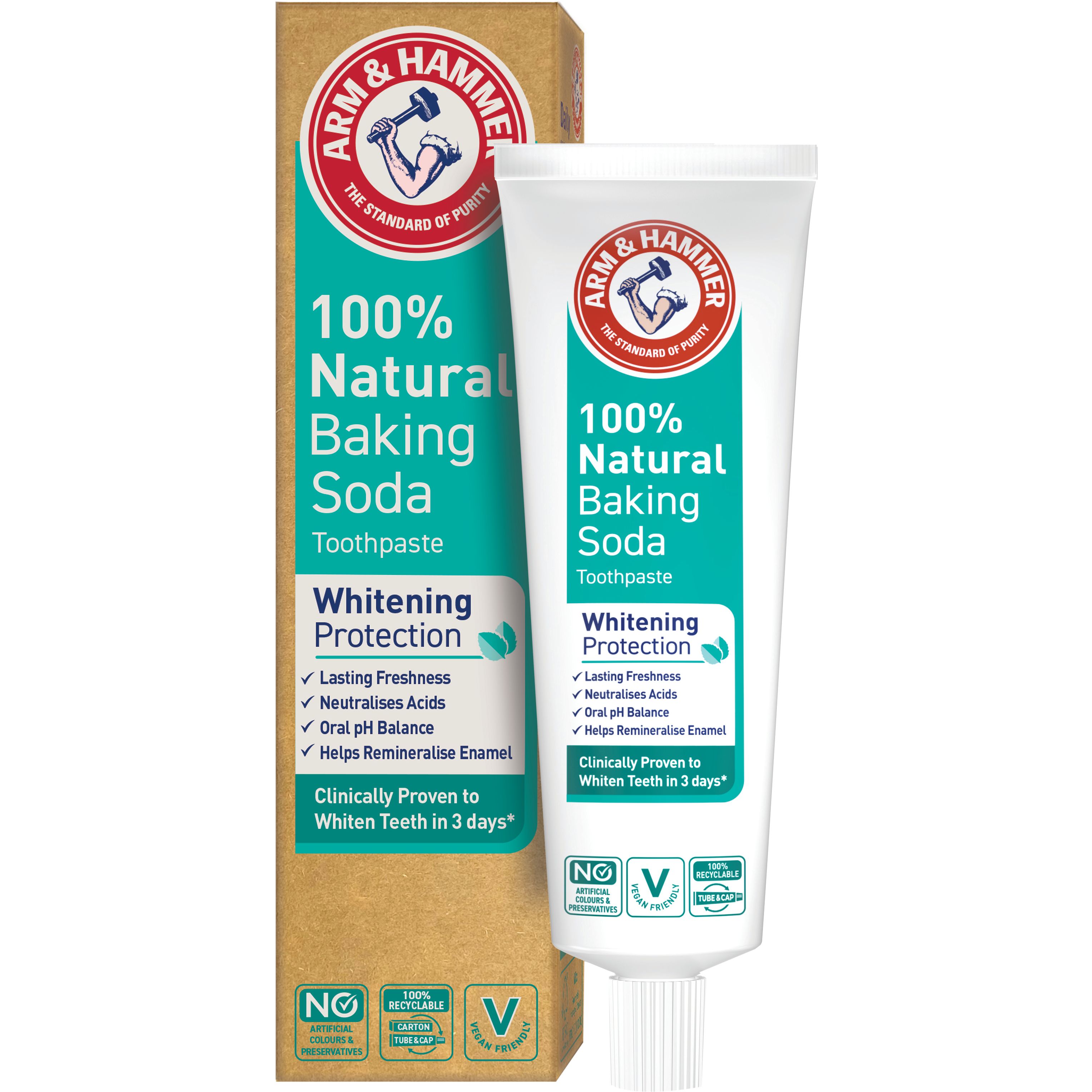 Зубная паста Arm&Hammer 100% Natural Baking Soda Toothpaste 75 мл - фото 1