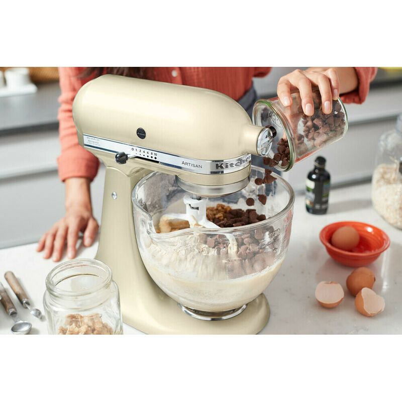 Планетарний міксер KitchenAid Artisan 4.8 л кремовий (5KSM125EAC) - фото 6