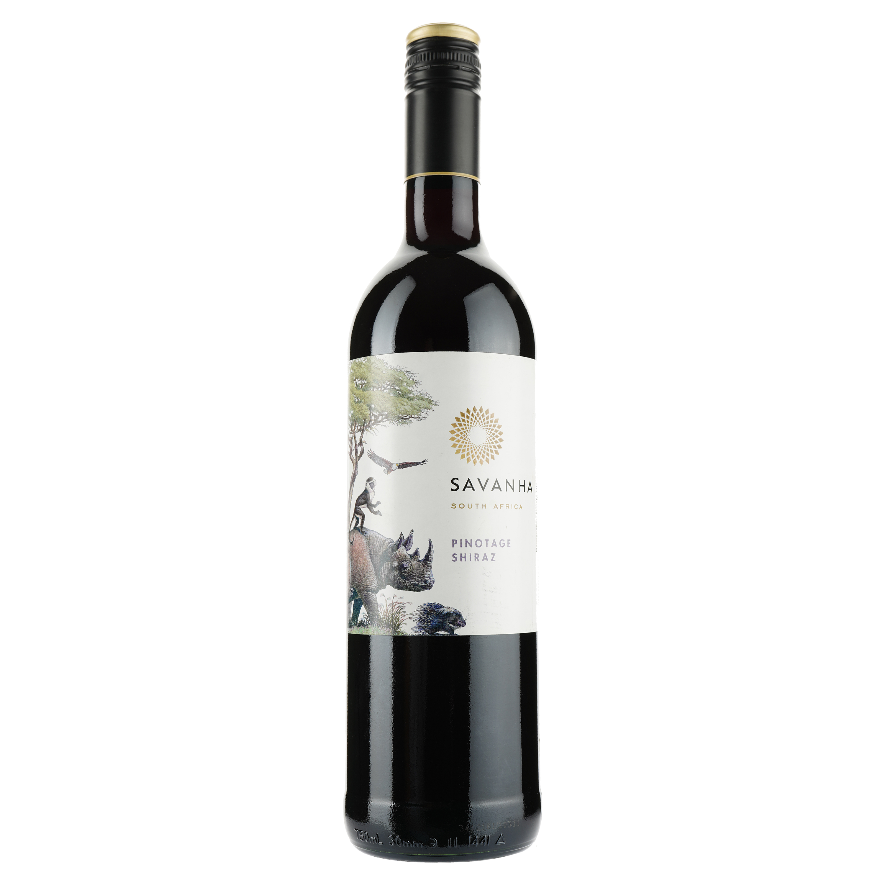 Вино Spier Wines Savanha Pinotage Shiraz, красное, сухое, 14%, 0,75 л (3818) - фото 1