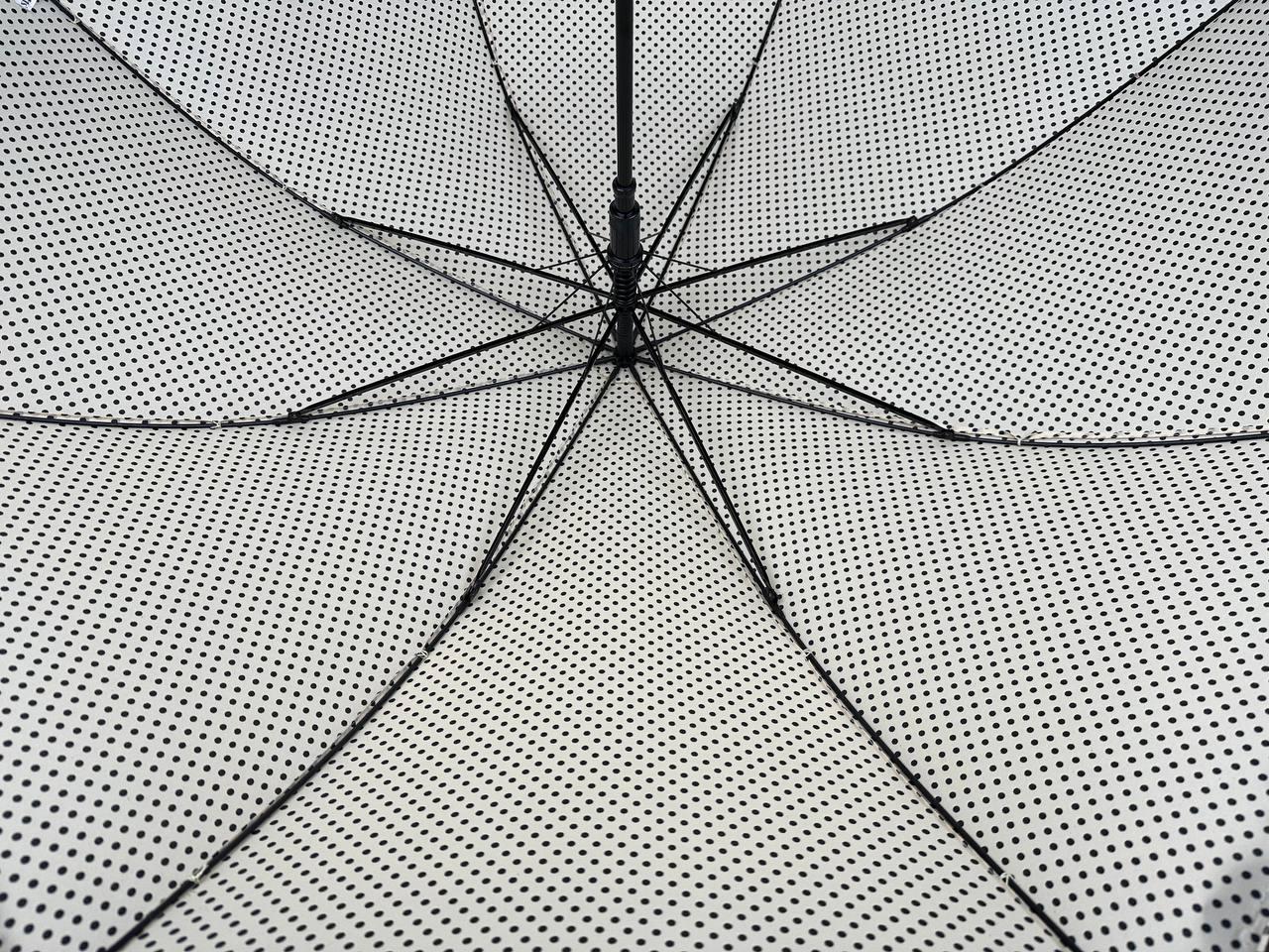 Жіноча парасолька-палиця напівавтомат Swifts 94 см бежева - фото 5