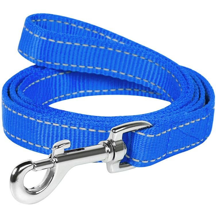 Повідець для собак Dog Extremе, нейлоновий, подвійний, 122х2 см, блакитний - фото 1