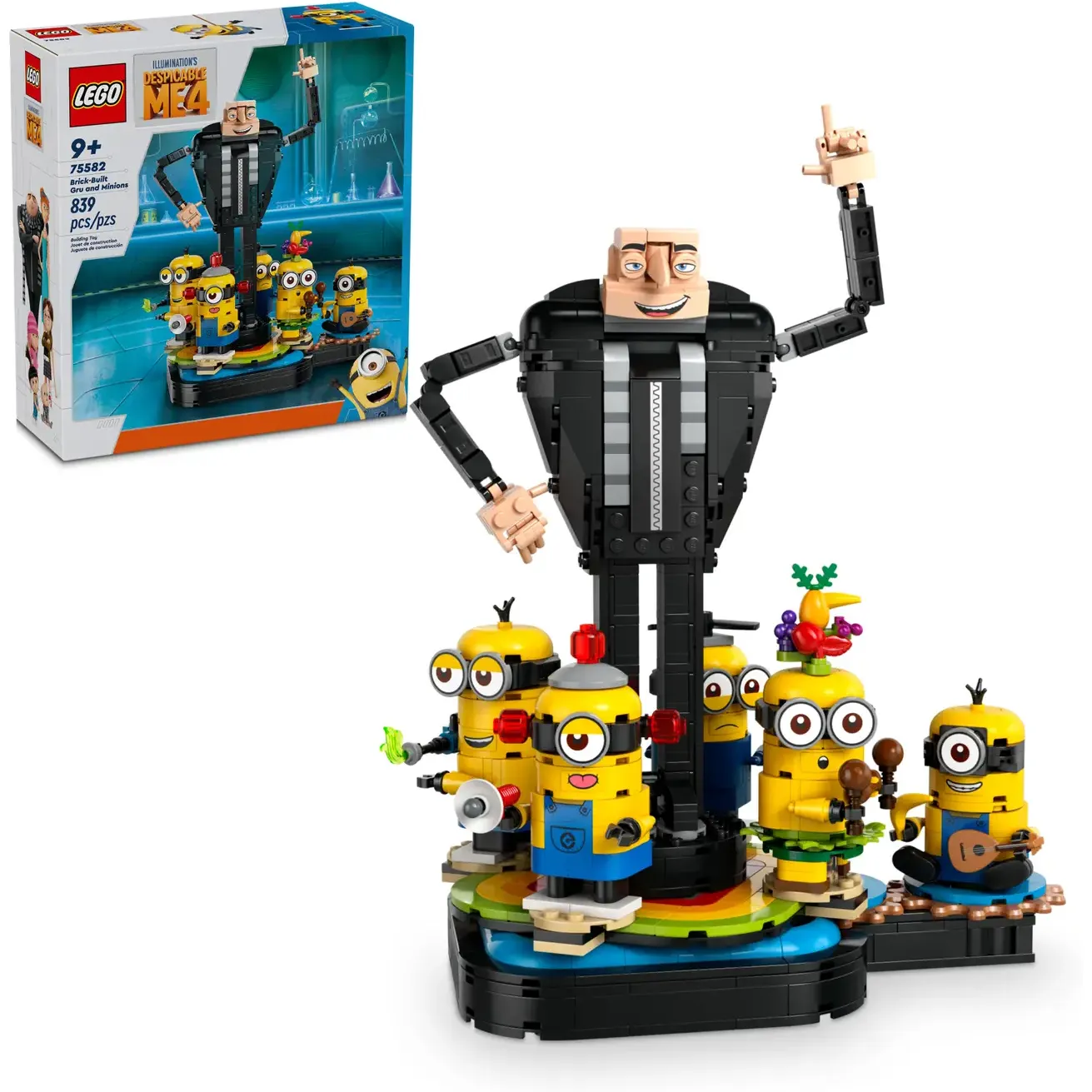 Конструктор LEGO Despicable Me Ґру й посіпаки з кубиків 839 деталей (75582) - фото 2