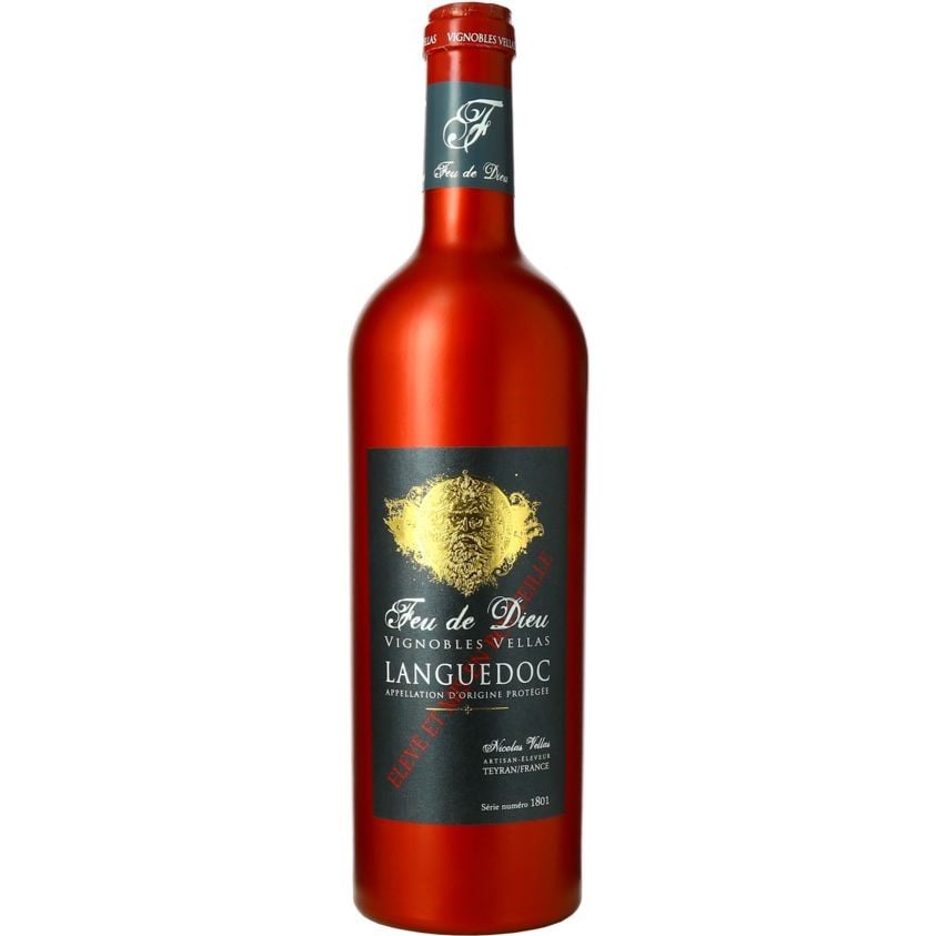 Вино Vignobles Vellas Feu De Dieu AOP Languedoc 2021 червоне сухе 0.75 л - фото 1