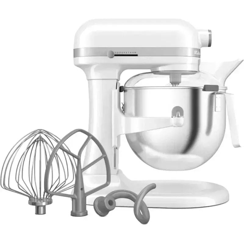 Планетарний міксер KitchenAid Heavy Duty з підйомною чашею 6.6 л білий (5KSM70JPXEWH) - фото 6