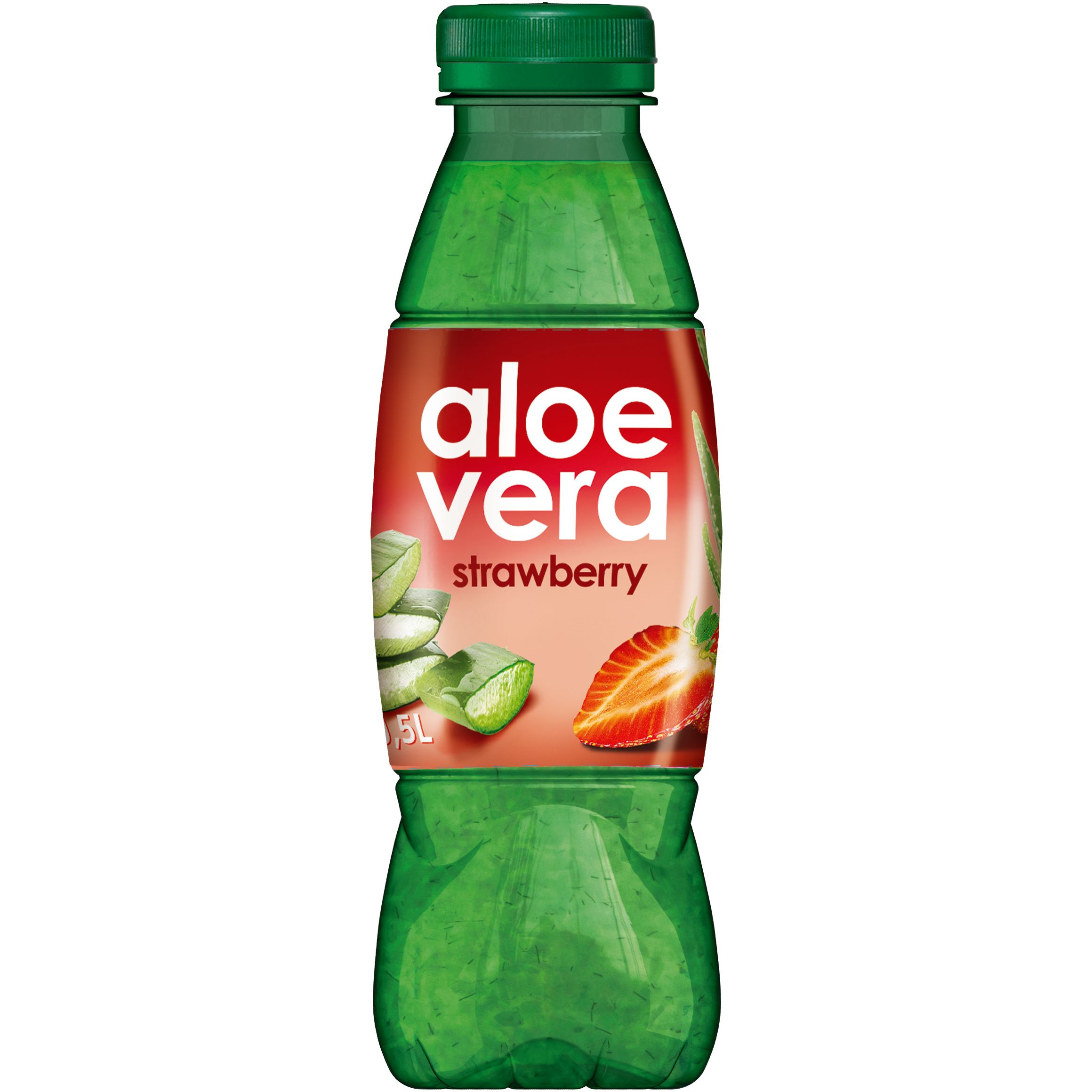 Напиток Aloe Vera Strawberry негазированный 0.5 л - фото 1