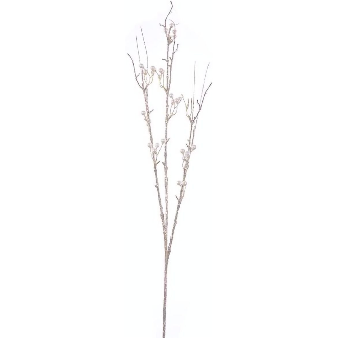 Декоративная веточка Lefard 80 см золостая с белым (801-310) - фото 1