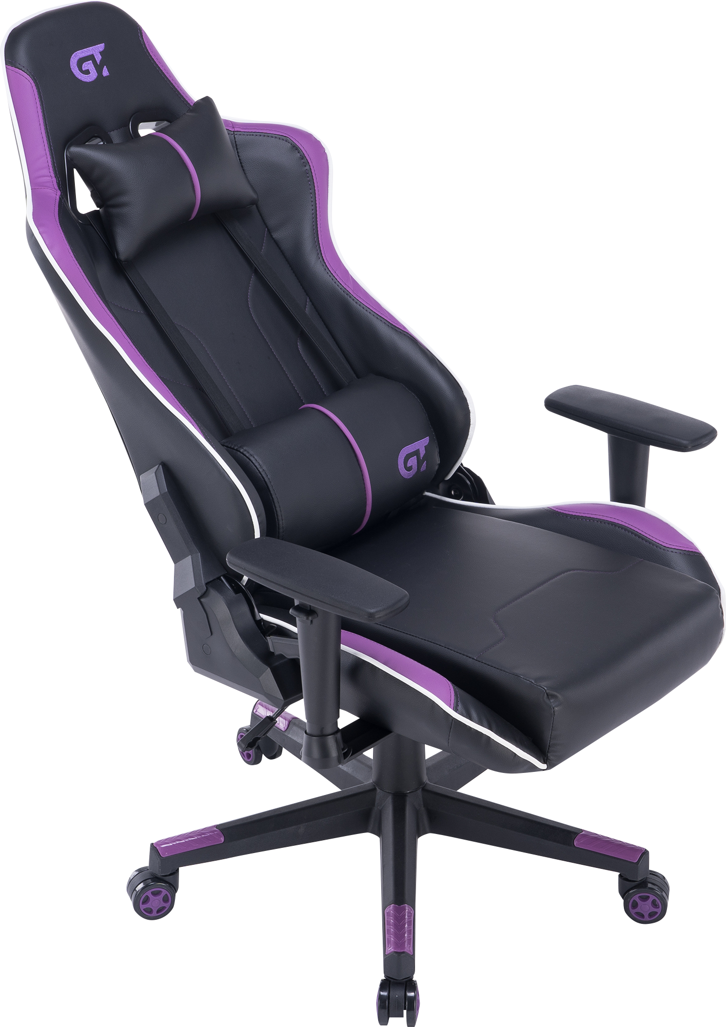 Геймерське крісло GT Racer чорне з фіолетовим (X-2528 Black/Purple) - фото 8