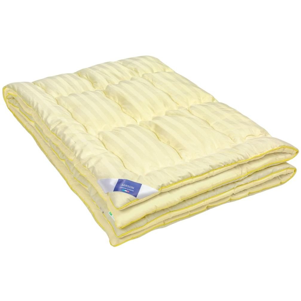 Одеяло антиаллергенное MirSon Carmela Hand Made EcoSilk №065, демисезонное, 220x240 см, светло-желтое - фото 1