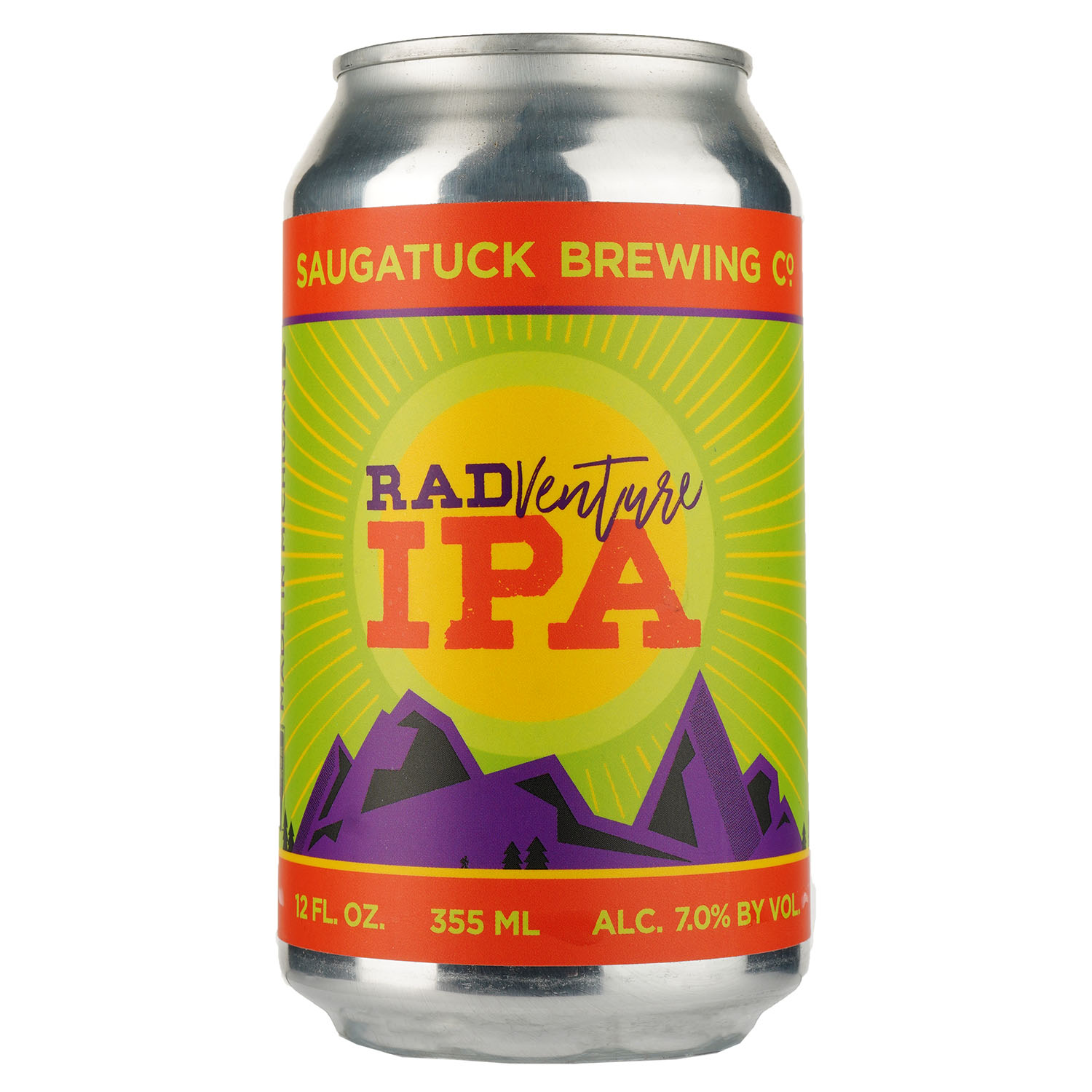 Пиво Saugatuck RADventure IPA светлое, 7%, ж/б, 0,355 л - фото 1