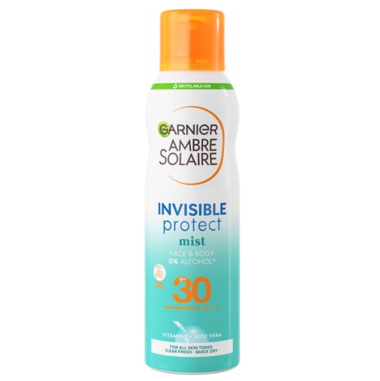 Сонцезахисний водостійкий спрей-вуаль Garnier Ambre Solaire Невидимий захист, SPF 30, 200 мл - фото 1