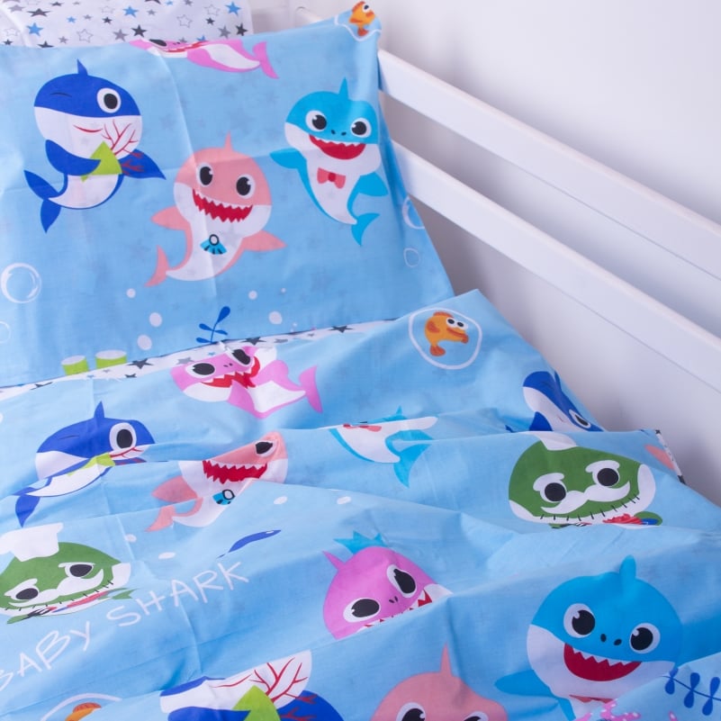 Комплект постельного белья MirSon Kids Time 17-0521 Sharks blue, детский - фото 4