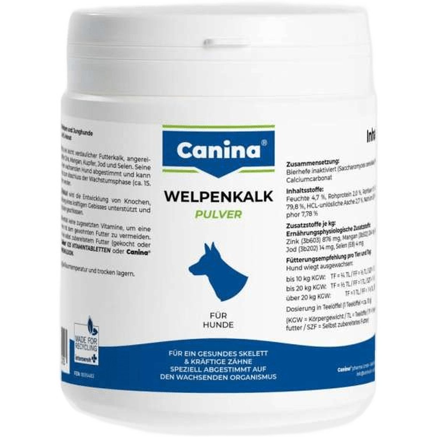 Витамины Canina Welpenkalk Pulver для щенков, порошок, 300 г - фото 1