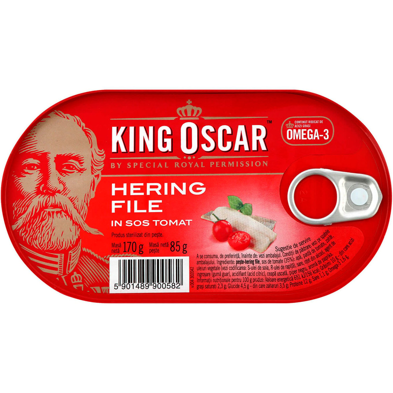 Сельдь King Oscar филе в томатном соусе 170 г (689481) - фото 1
