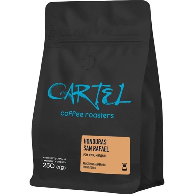 Кава смажена в зернах Cartel Gonduras filter 0.250 кг. - фото 1