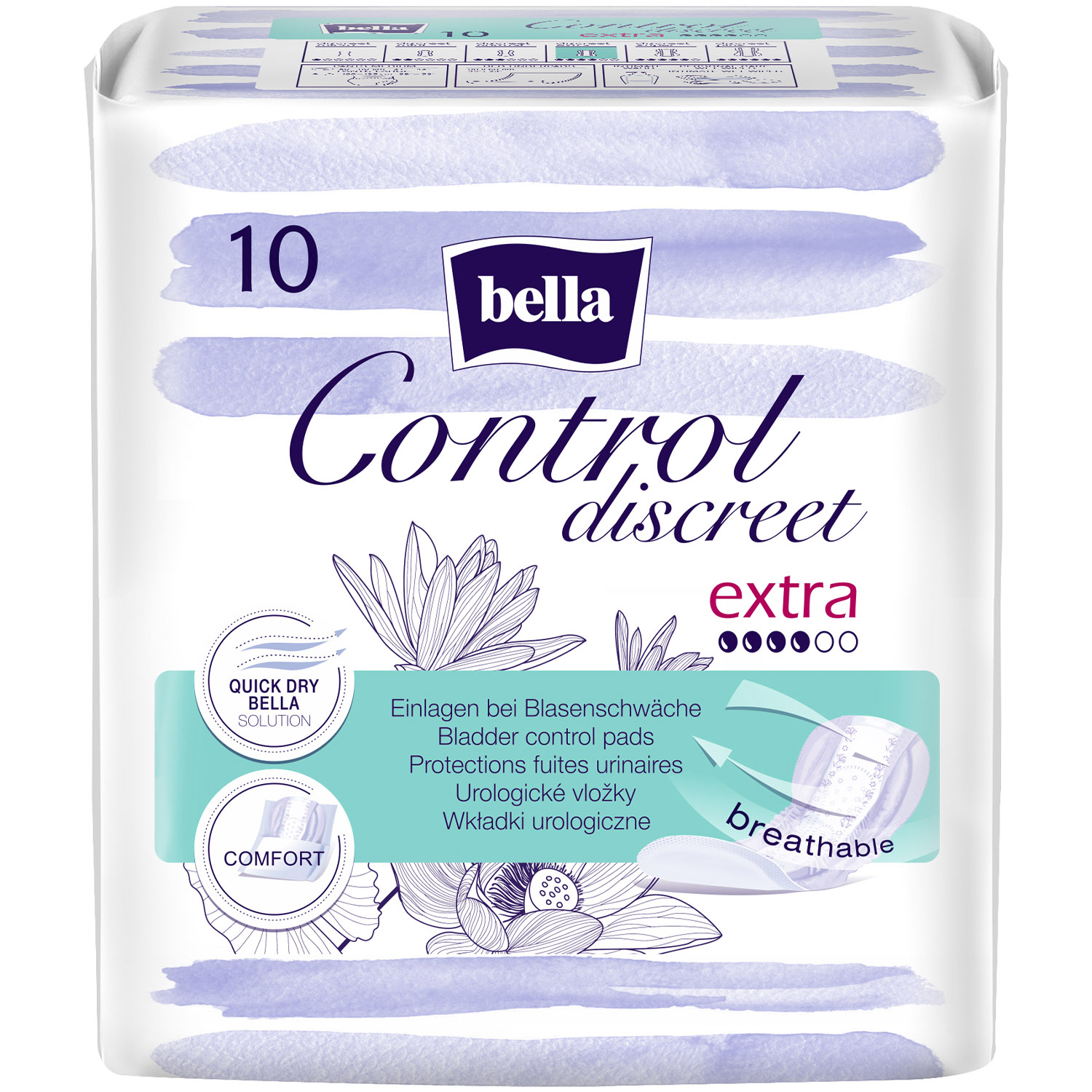 Прокладки урологічні Bella Control Discreet Extra 10 шт. - фото 1