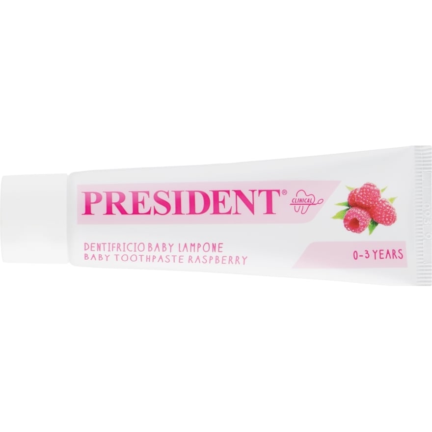 Зубная паста President Baby Toothpaste Raspberry 0-3 years 30 мл - фото 2