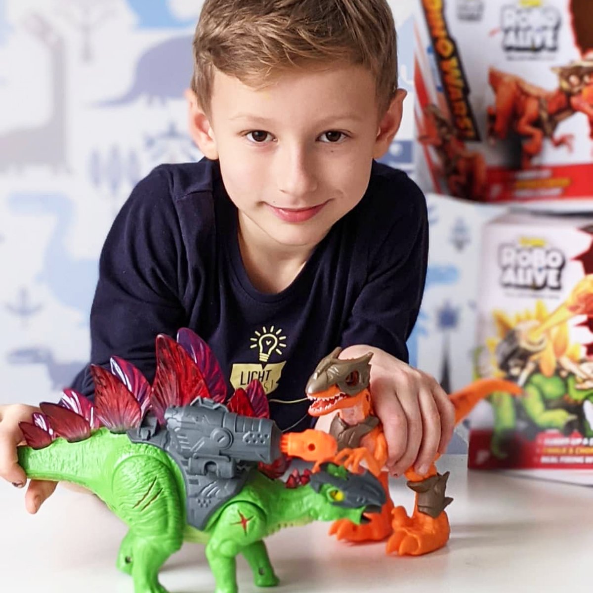 Інтерактивна іграшка Robo Alive Війна Динозаврів Бойовий Стегозавр (7131) - фото 10