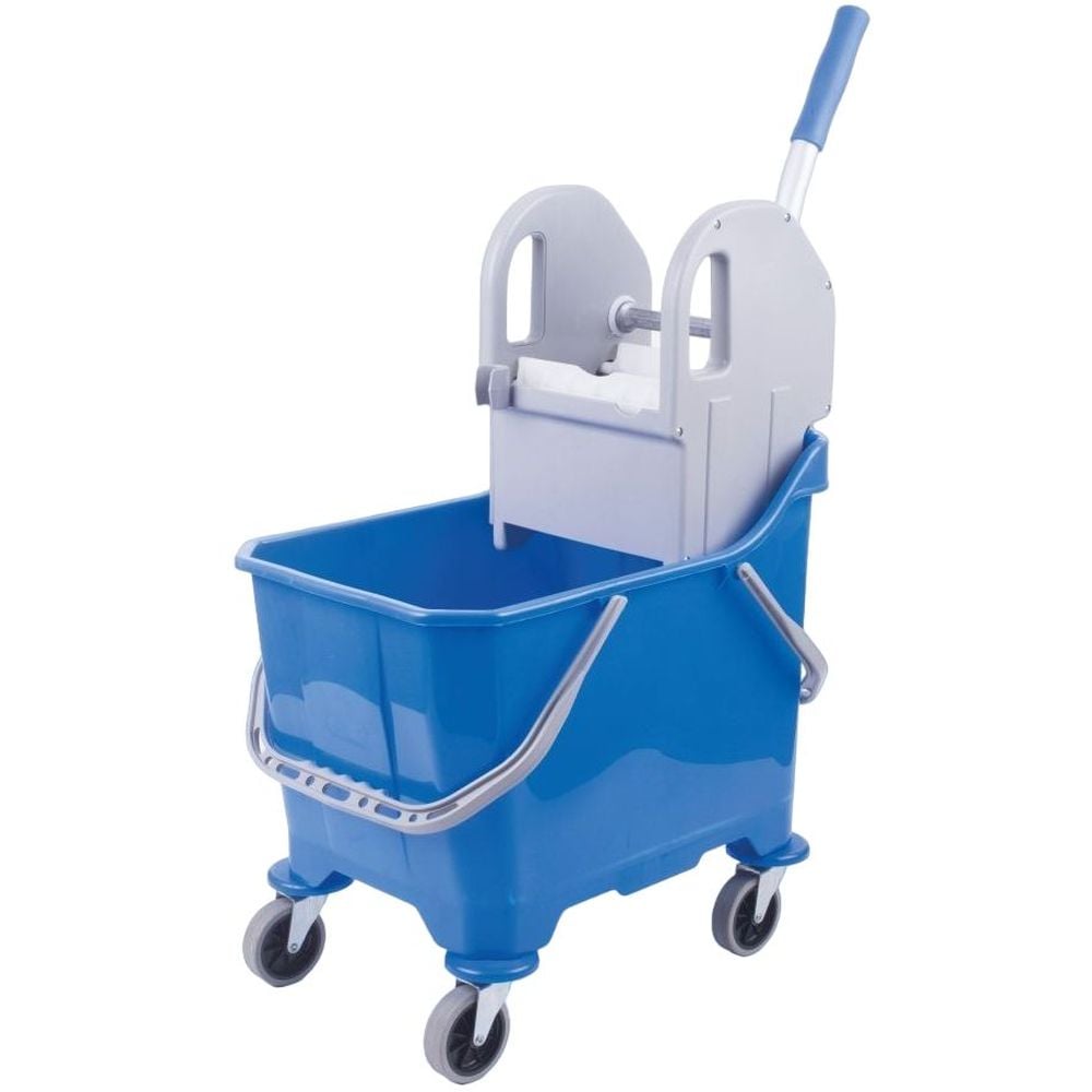 Візок для прибирання Ermop Professional на 1 відро з віджимом синій 15 л - фото 1