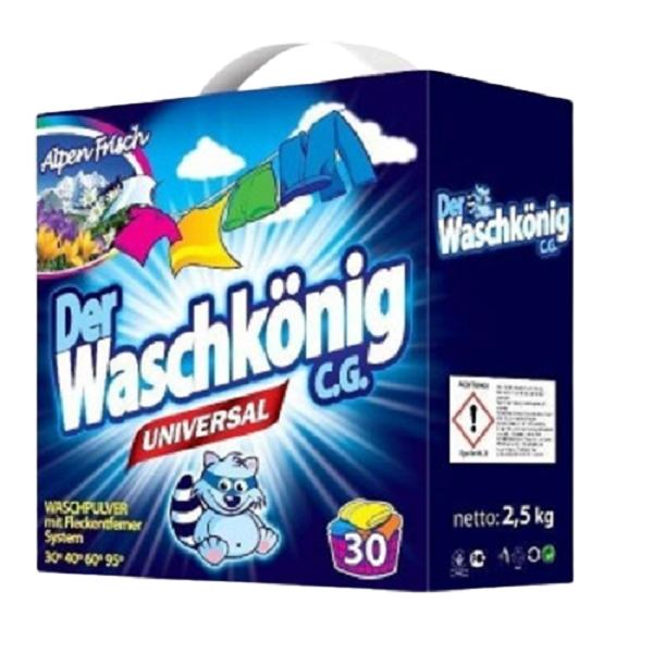 Порошок для стирки Der Waschkonig Universal, 2,5 кг (040-3602) - фото 1