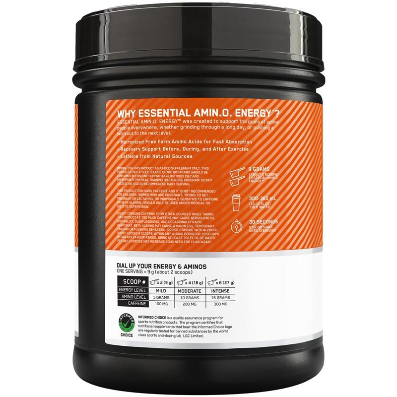 Амінокислотний комплекс Optimum Nutrition Essential Amino Energy Orange Cooler 585 г - фото 3