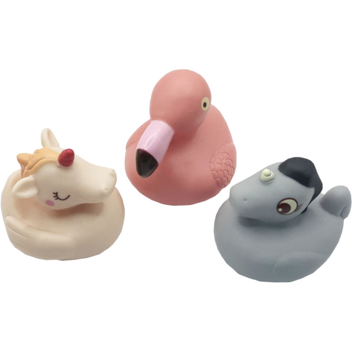 Набір іграшок для купання Bibi Toys Тваринки: фламінго, лебідь, гусочка 3 шт.(761063BT) - фото 1