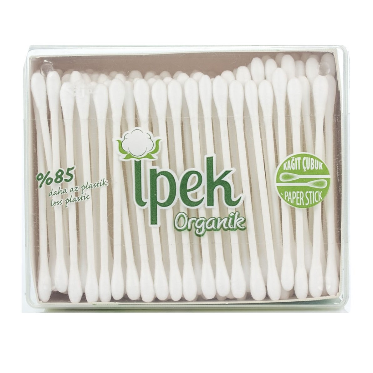 Ватні палички Ipek Organic, 200 шт. - фото 1