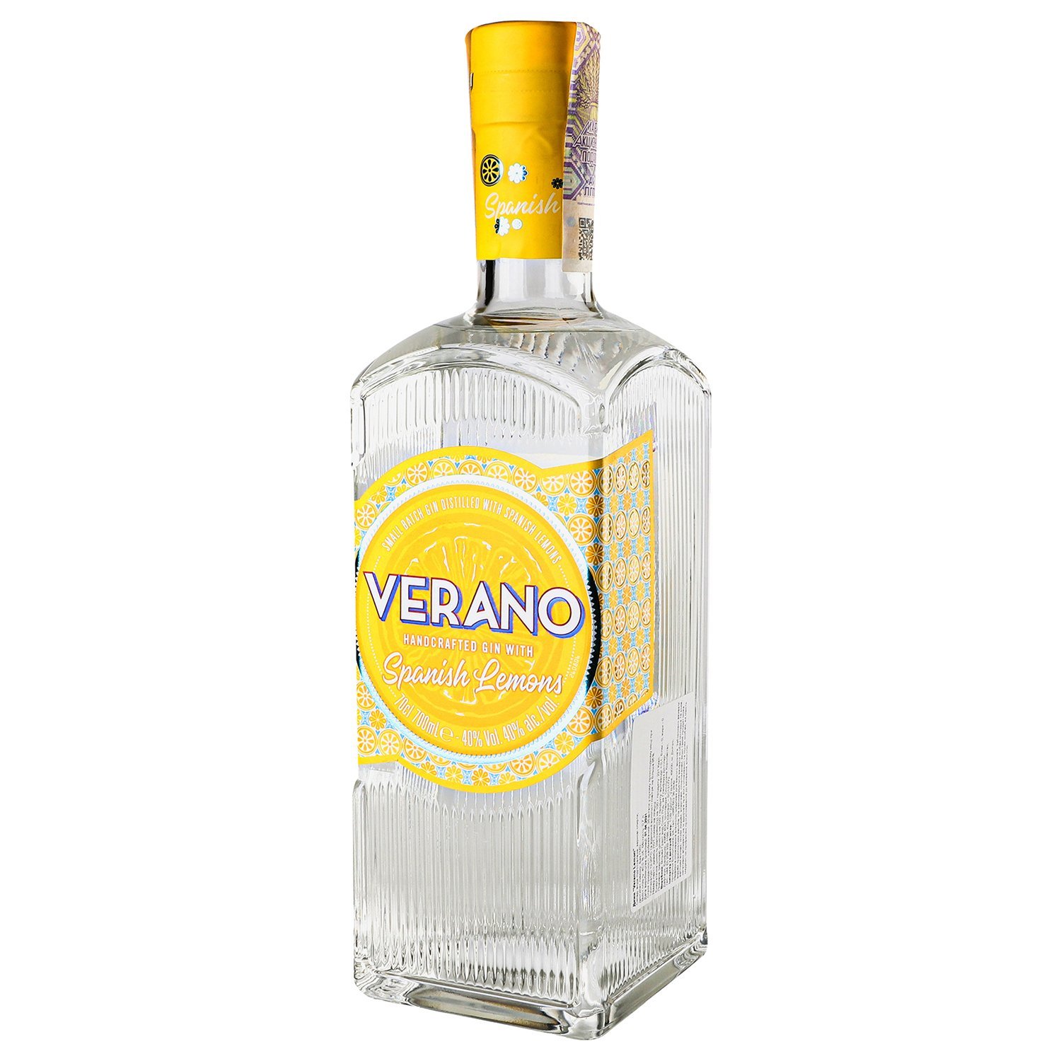 Джин Verano Spanish Lemon, 40 %, 0,7 л (874146) - фото 2