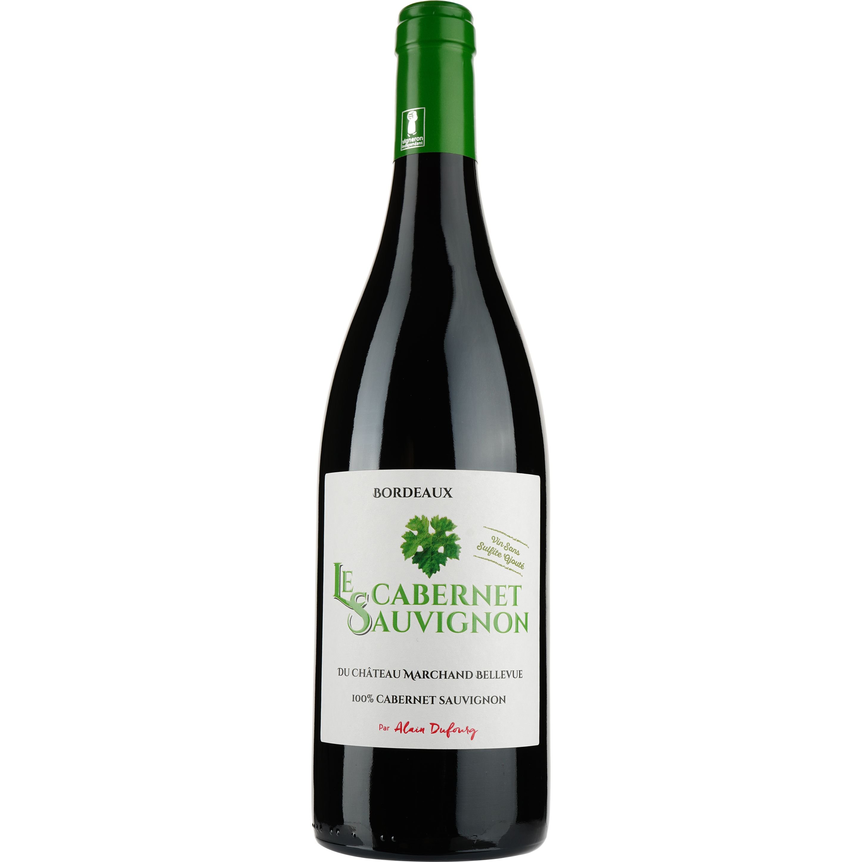 Вино Chateau Marchand Bellevue Le Cabernet Sauvignon per Bellevue Alain Dufourg, красное, сухое, 0,75 л - фото 1