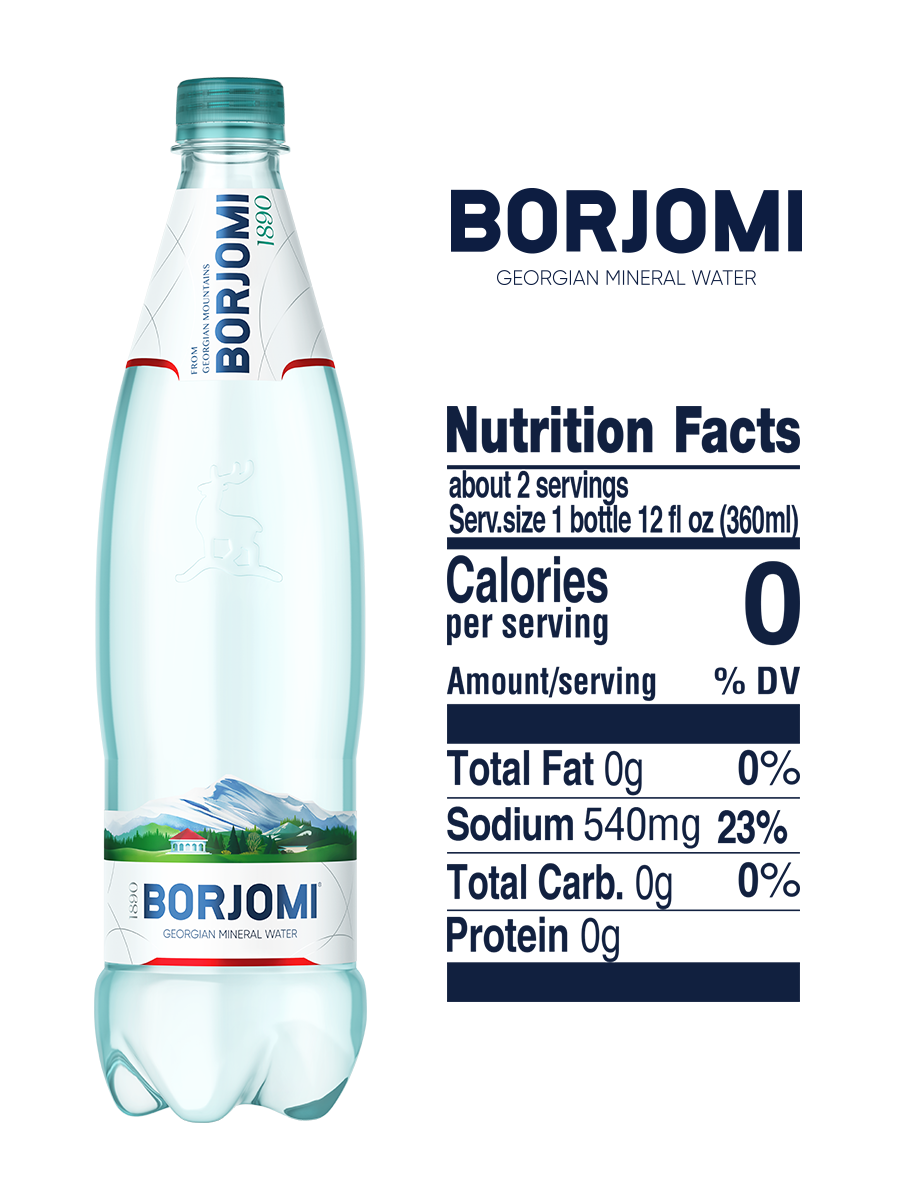Вода мінеральна Borjomi лікувально-столова сильногазована 0.75 л - фото 3
