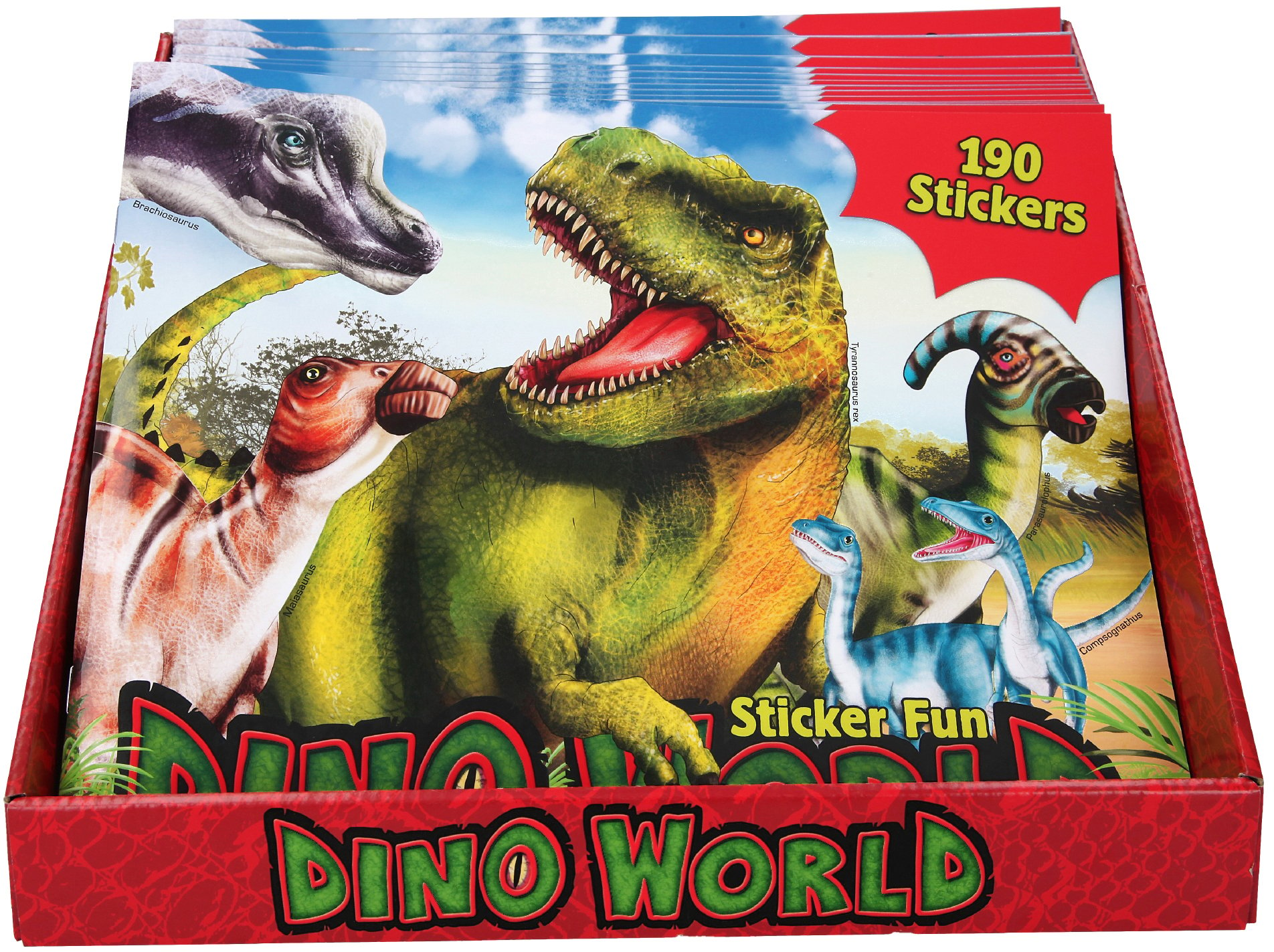 Альбом з наклейками Motto A/S Dino World StickerFun (411160) - фото 4