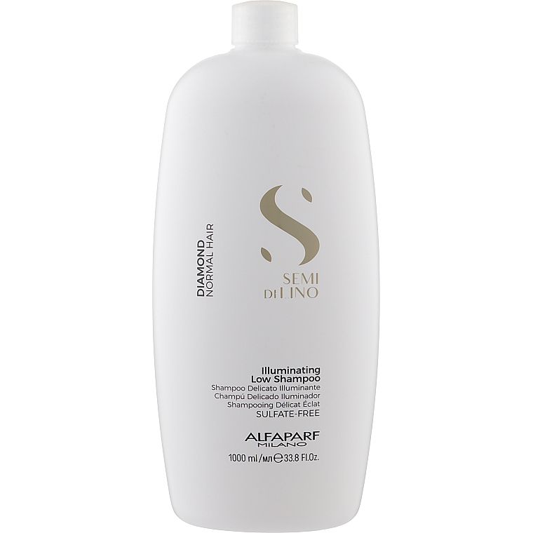 Безсульфатний шампунь Alfaparf Milano Semi Di Lino Diamond Illuminating Low Sulfate Free Shampoo, 1000 мл - фото 1