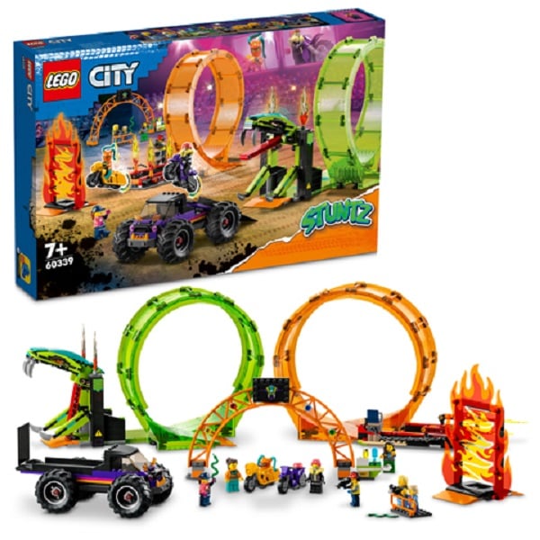Конструктор LEGO City Двойная петля Арена для трюков, 598 деталей (60339) - фото 12