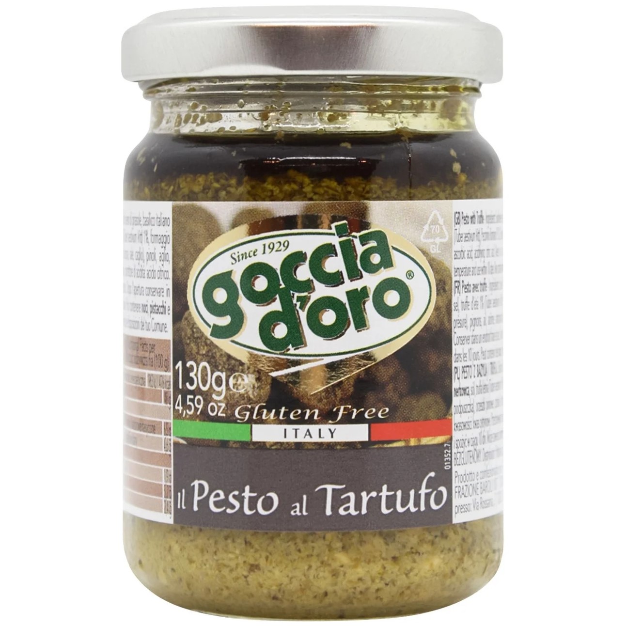 Соус Goccia d'Oro il Pesto Al Tartufo с трюфелем 130 г - фото 1