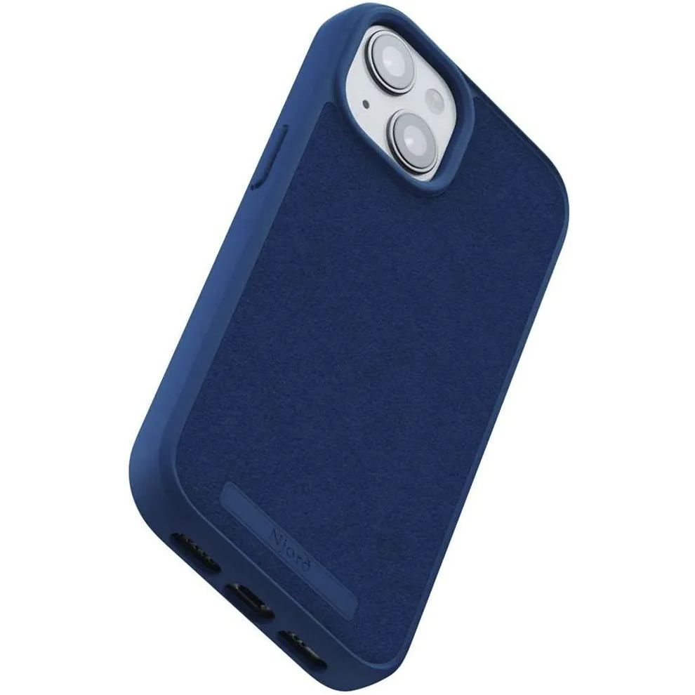 Чохол-накладка Njord Suede MagSafe Case Blue для iPhone 15 Plus - фото 6