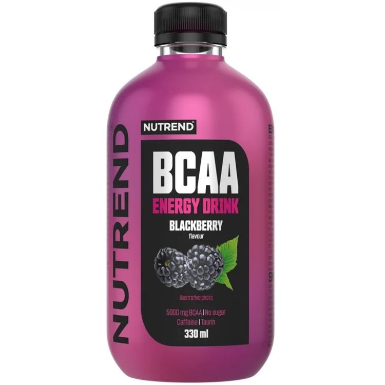 Напій ВСАА з кофеїном, таурином і вітамінами Nutrend BCAA Energy Drink ожина 330 мл - фото 1