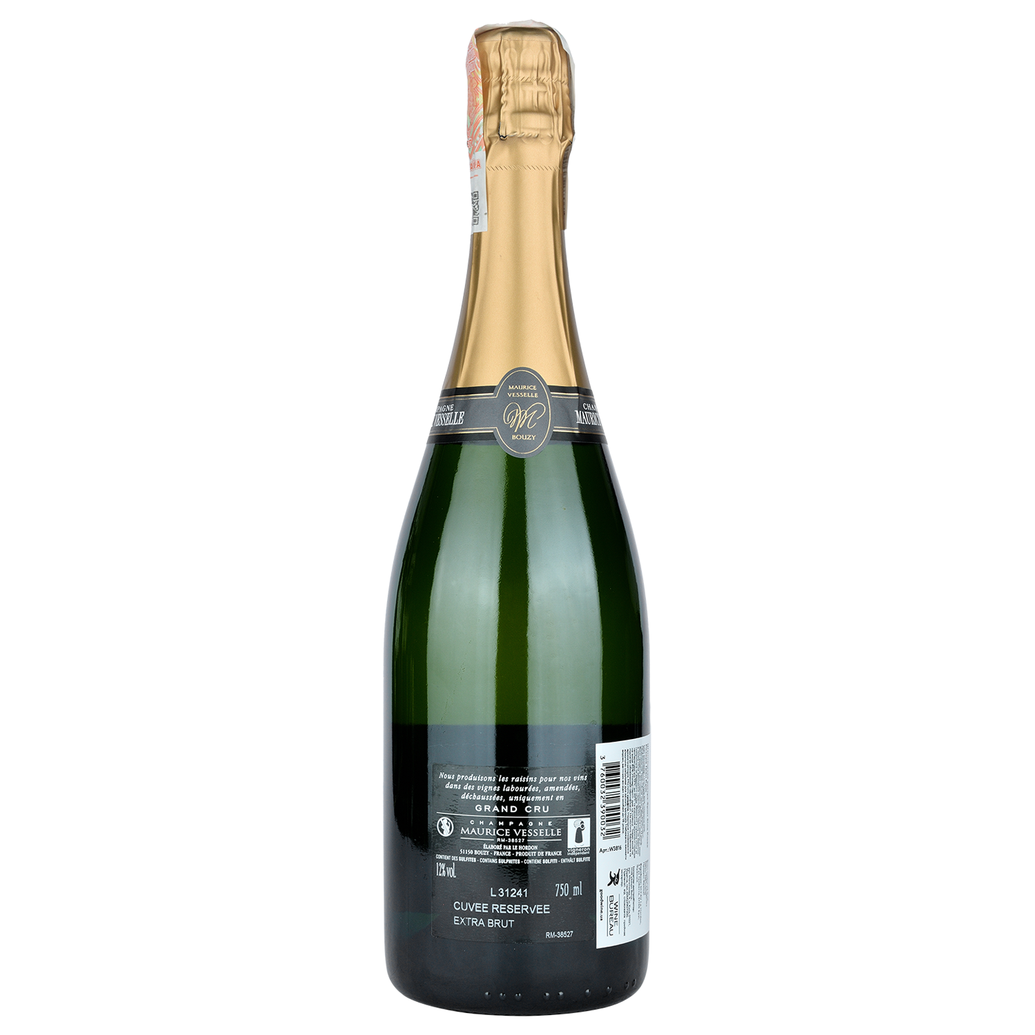 Шампанське Maurice Vesselle Cuvee Reservee Grand Cru, біле, екстра-брют, 0,75 л (W3816) - фото 2