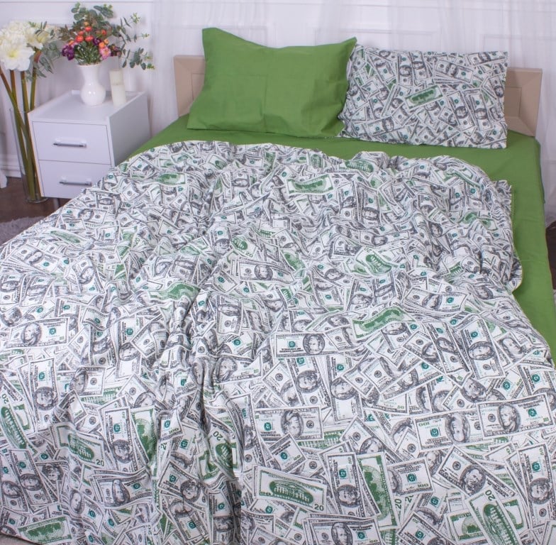 Комплект постельного белья MirSon Dollars, ранфорс элит, 140х110 см - фото 5