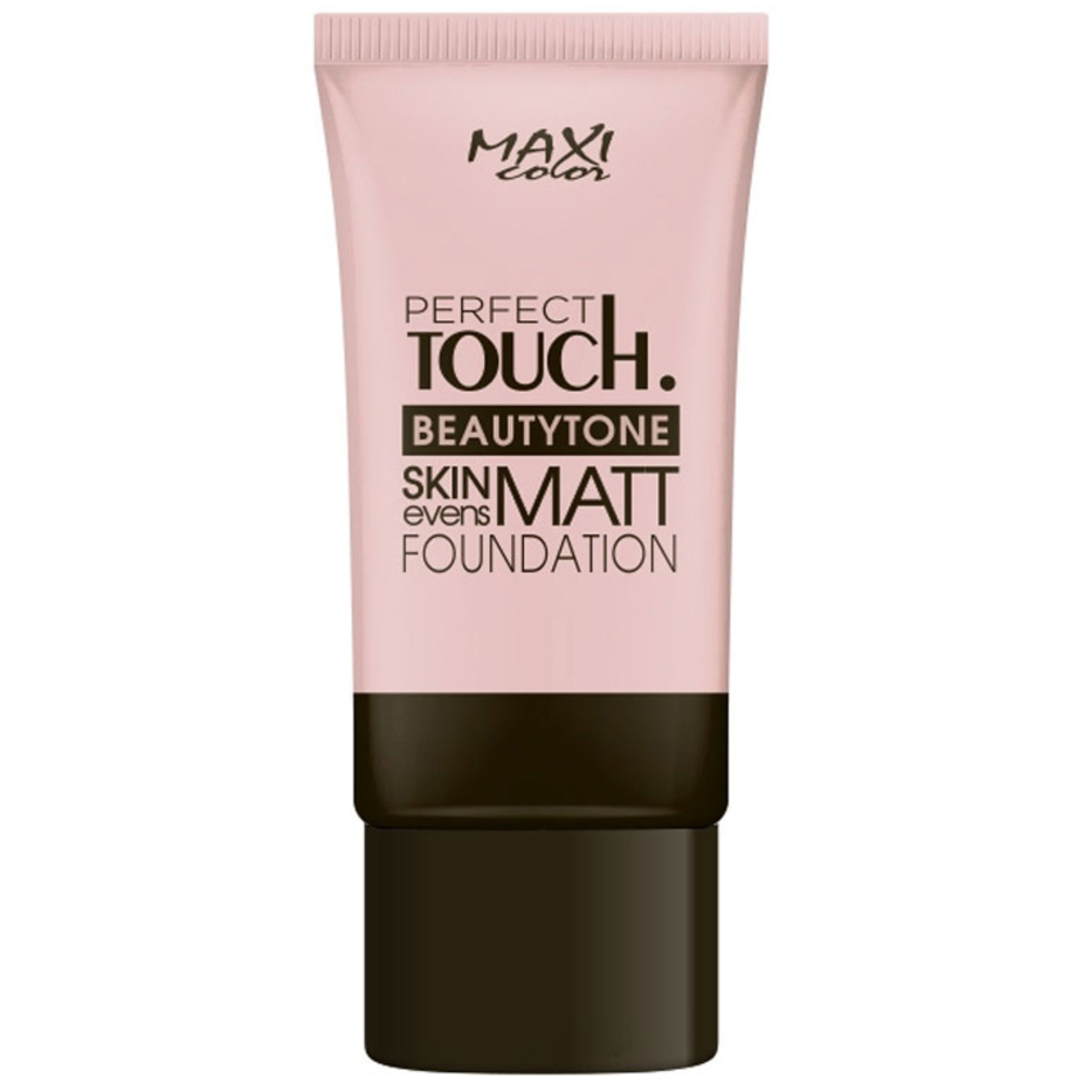 Тональный крем Maxi Color Beauty Tone Matt Foundation тон 01 ванильный беж 30 мл - фото 1