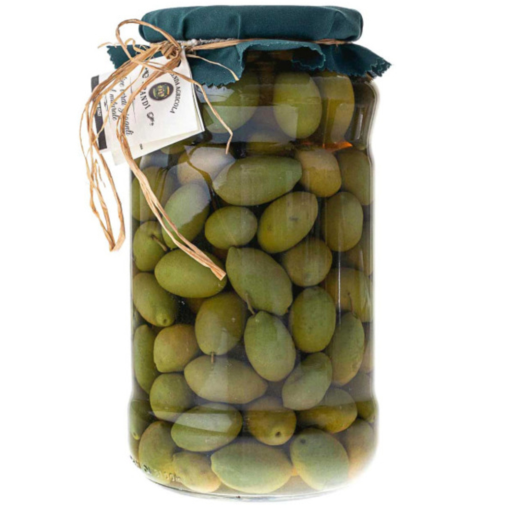 Оливки зеленые Brandi Гигантские в рассоле 1.8 кг - фото 1