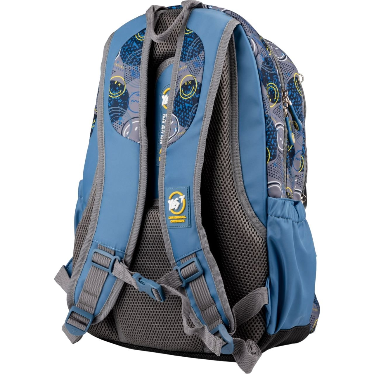 Рюкзак Yes TS-43 Smiley World, серый с голубым (559540) - фото 3
