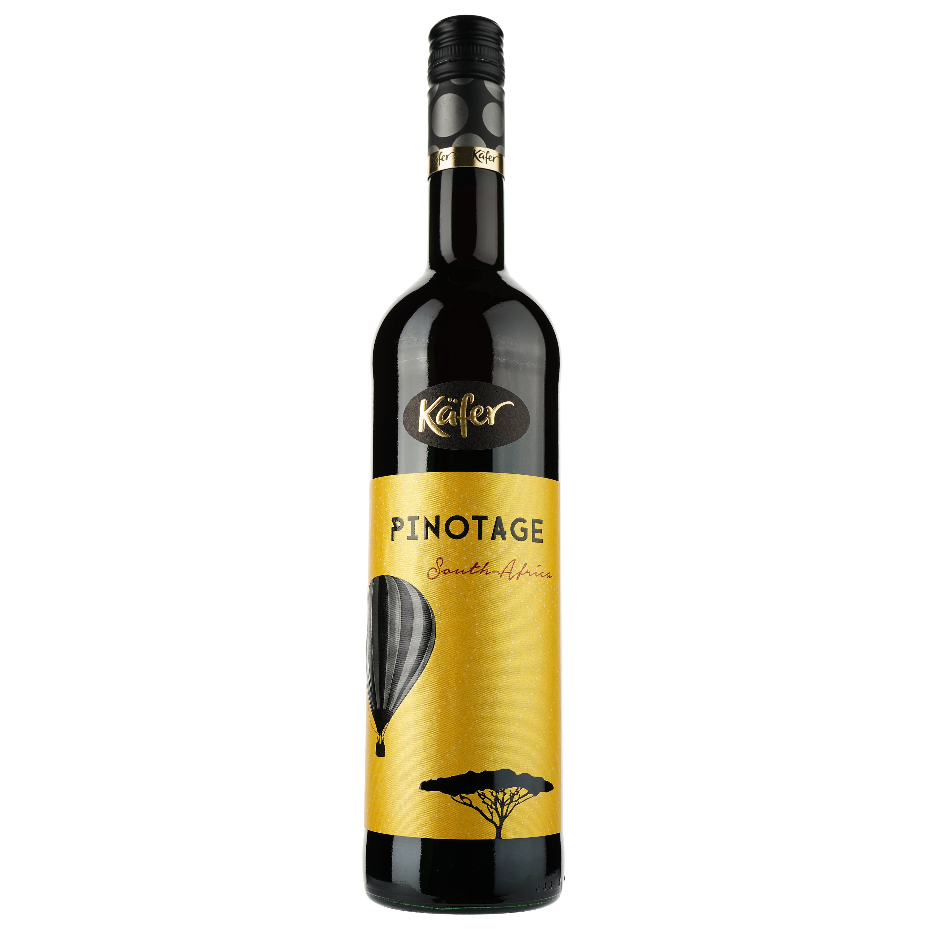 Вино Kafer South Africa Pinotage, красное, сухое, 14,5%, 0,75 л - фото 1