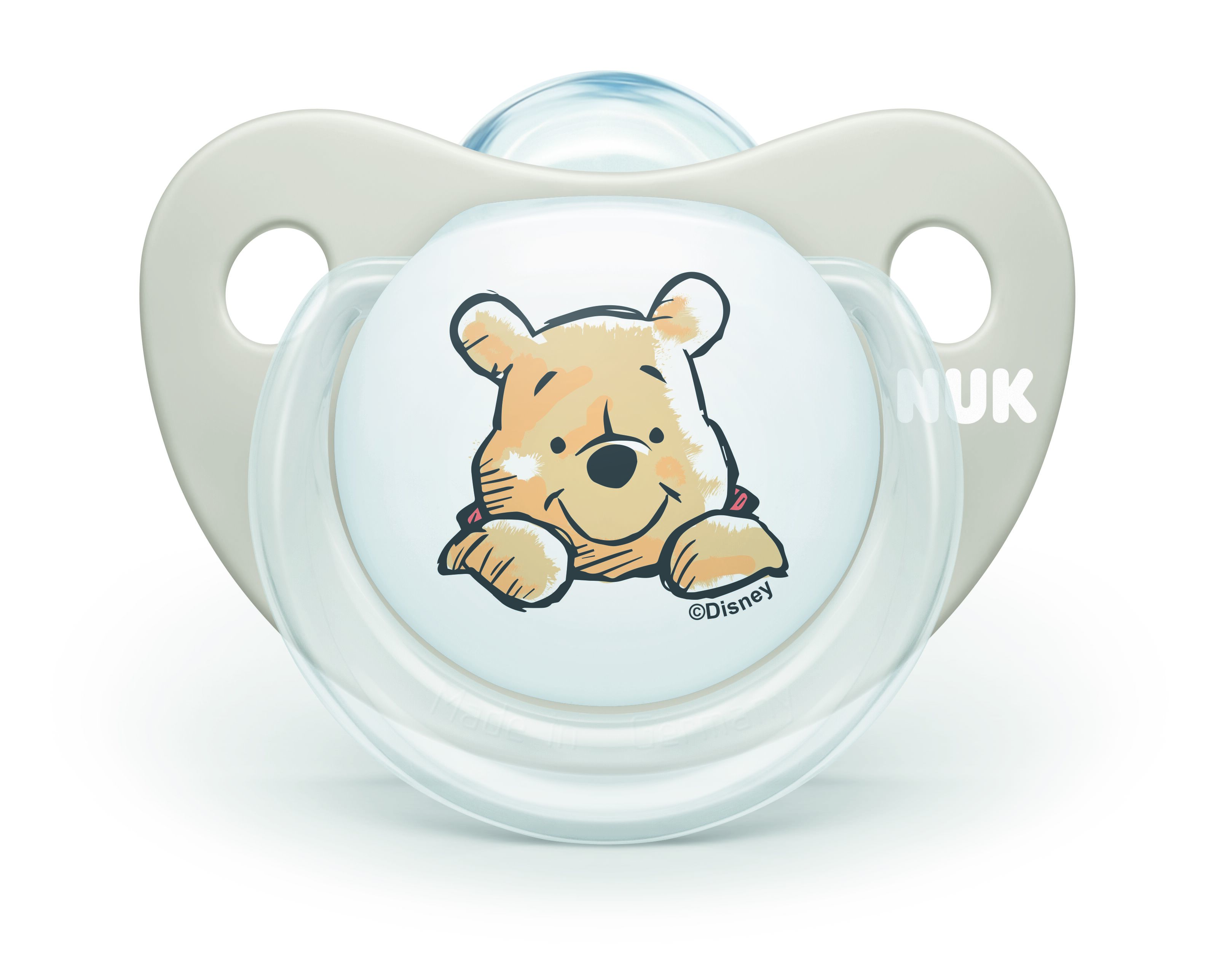 Пустышка силиконовая Nuk Disney Winnie Винни, ортодонтическая (3952380) - фото 1