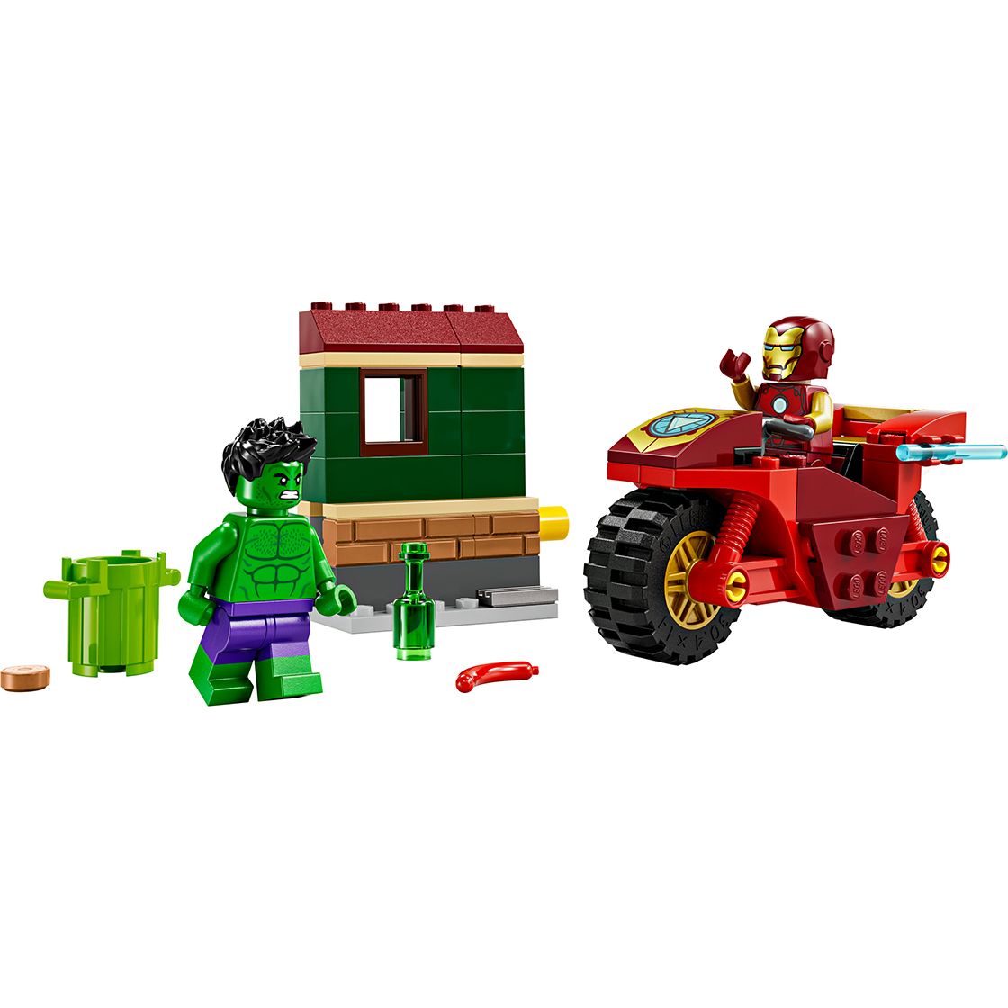 Конструктор LEGO Super Heroes Marvel Железный Человек на мотоцикле и Галк 68 деталей (76287) - фото 2