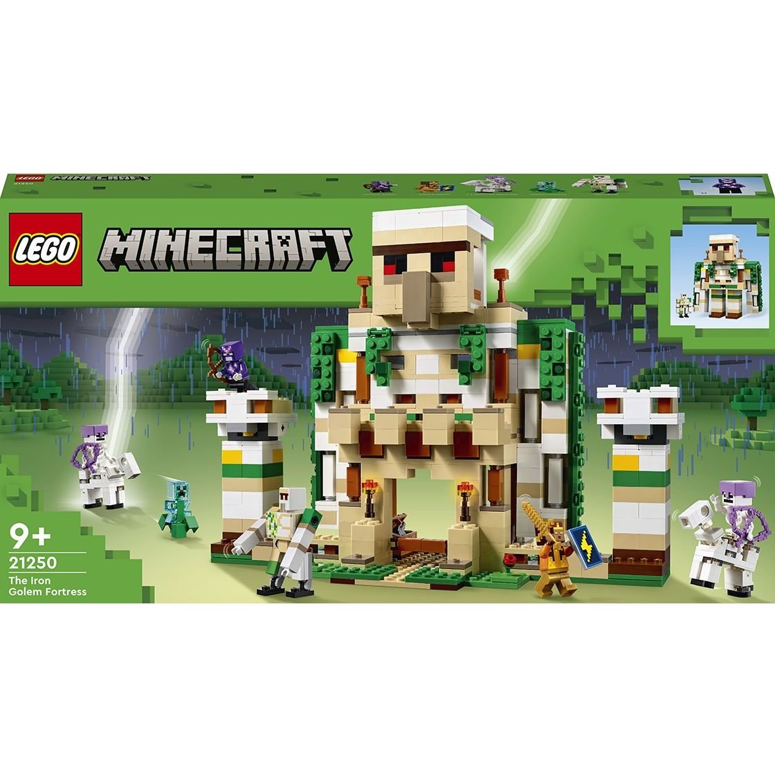 Конструктор LEGO Minecraft Крепость Железный Голем, 868 деталей (21250) - фото 1
