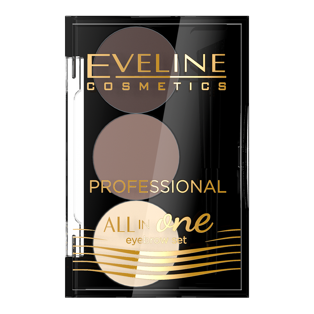 Професійний набір для стилізації та макіяжу брів Eveline All In One тон 1 (LMKCIEBRW01) - фото 1