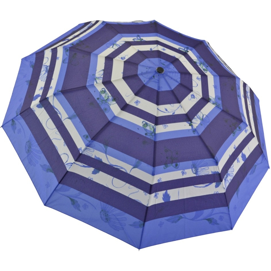 Жіноча складана парасолька напівавтомат S&L 101 см синя - фото 1