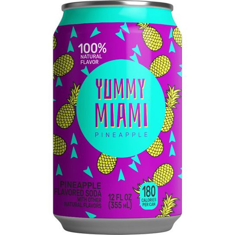 Напиток безалкогольный Yummy Miami Pineapple газированный 0.355 л ж/б (947430) - фото 1
